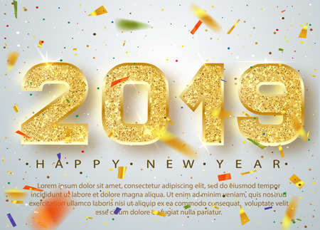 19 Happy New Year Gold Numbers Design Of Greeting Card Of Falling Shiny Multicolored Confetti Gold Shining Pattern Happy New Year Banner With 18 Numbers On Bright Background Vector 10 Eps のイラスト素材 ストックフォト 写真素材のstock Foto 19 Happy New Year Gold Numbers Design Of Greeting Card Of Falling Shiny Multicolored Confetti Gold Shining Pattern Happy New Year Banner With 18 Numbers On Bright Background Vector 10 Eps のイラスト素材 ストックフォト 写真素材のstock Foto