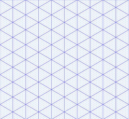 Isometric graph paper background. Measured grid. Graph plotting grid. Corner ruler with measurement isolated on the white background. Vector graph paper template background.のイラスト素材