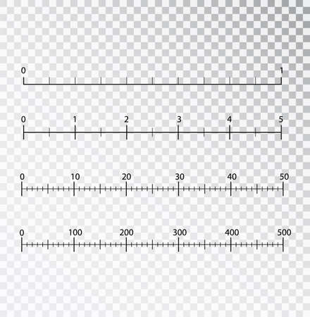 Rulers vector. Measuring tool. Centimeters and inches measuring scale cm metrics indicator. Scale for a ruler in inches and centimeters. Measuring scalesのイラスト素材