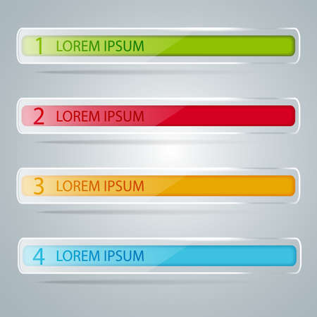 Template to your business presentation. Transparent stickers with colored circular sliders. up to 4. Space for labels.Business infographic templateのイラスト素材