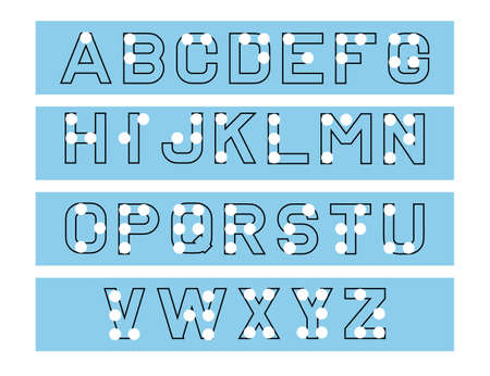 Braille alphabet. Table for alphabet education, learning. Abc for vision disable blind people. Table for alphabet education, learningのイラスト素材