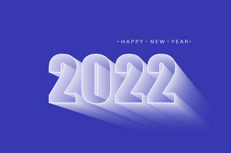 New year 2022 background. Minimalistic trendy backgrounds for branding, banner, cover, card