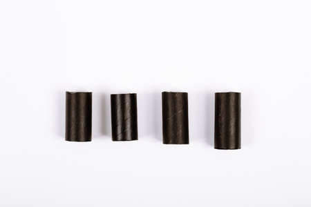 Step by step instruction how to make new year or Christmas tree. The cardboard tube from paper...