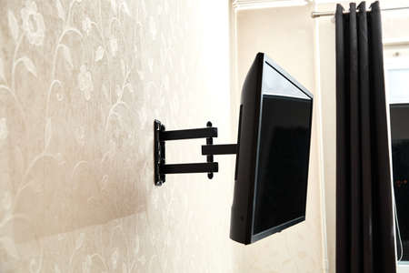Swivel TV bracket LED display.の写真素材