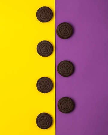 Sweets for tea and coffee. Cookie. Marshmallowsの写真素材