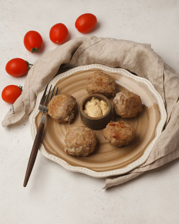 Cake on a bright background. Cake and cakes for tea or coffee. Bright new year imagesの写真素材