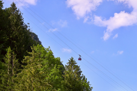 Aerial view of the mountainの写真素材