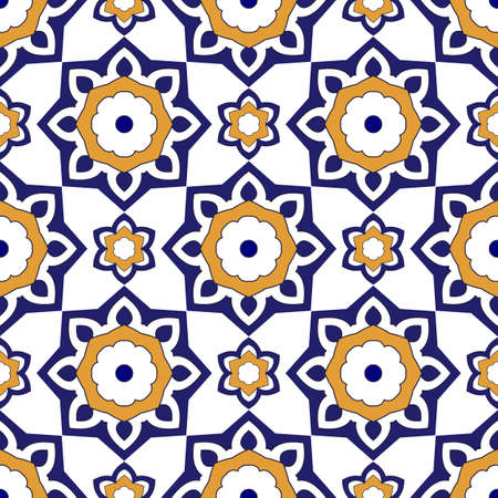 Seamless background with round elements. Oriental ornaments. Perfect for manufacture wrapping paper,...