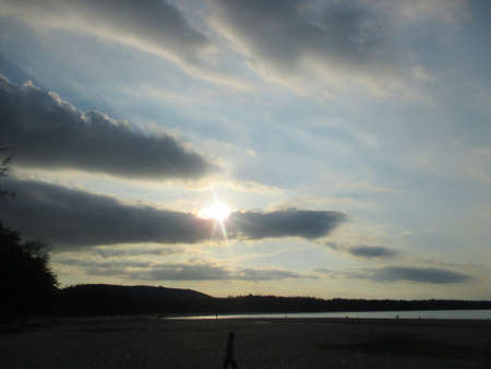 sky lightの写真素材