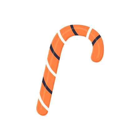 Halloween candy, eyeball, lollipop spiral. Vector illustration on white background isolatedのイラスト素材