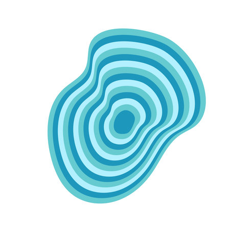 groovy frame, shape, background. Vector illustration flat on white isolated backgroundのイラスト素材