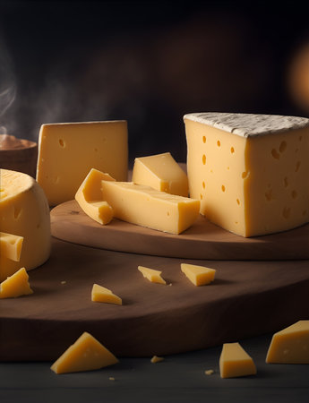 appetizing cheese different kinds, delicious, serving still life. photoの素材