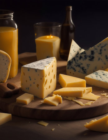 appetizing cheese different kinds, delicious, serving still life. photoの素材