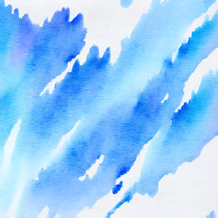 old paper, watercolor strokes with a blue brush, background for designの素材