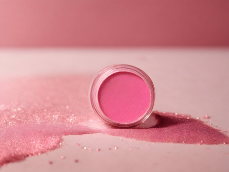 Background texture with glitter, pink lips, lipstick , liquid texture, lipsticks, glitter cosmetics, girlyの素材