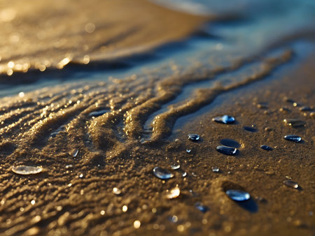 wet sand, close-up view of texture, rest, photographの素材