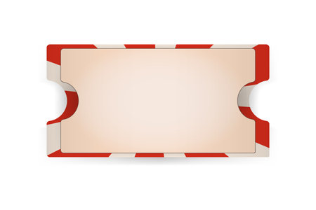 set realistic ticket, voucher coupon retro circus carvanaval, fair templateのイラスト素材