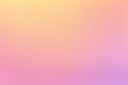 Horizontal soft rainbow pastel gradient with pink, yellow and purple blend, perfect for dreamy or cute visual themes.のイラスト素材
