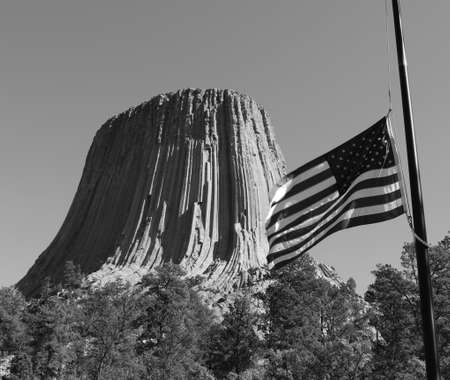 Devil's Towerの写真素材