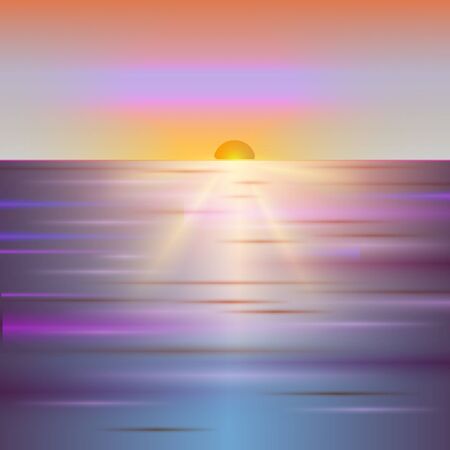 Sunset or sunrise backgroundのイラスト素材
