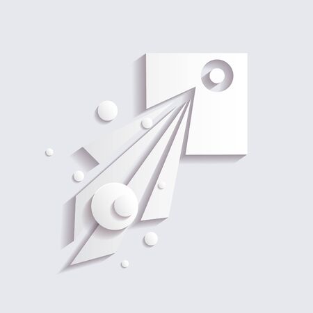 3d abstract paper design.のイラスト素材