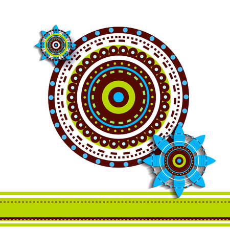 Decorative floral background. Invitation card with flowersのイラスト素材