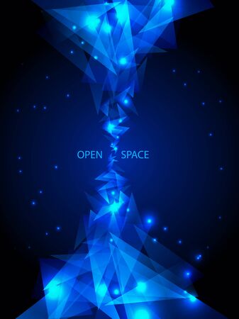 Abstract neon space backgroundのイラスト素材