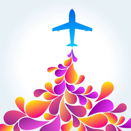 Airplane background.のイラスト素材