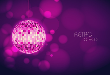 Disco background with disco ball. Disco textureのイラスト素材