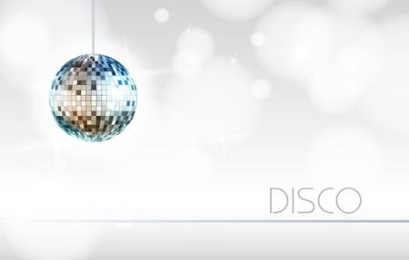Disco ball. Disco backgroundのイラスト素材