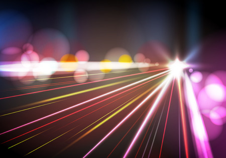 Abstract blured background night cityのイラスト素材