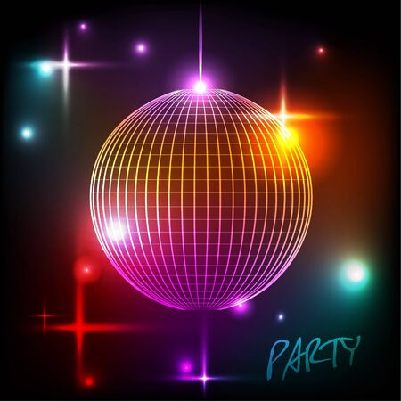 Abstract disco ball backgroundのイラスト素材