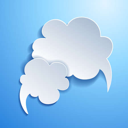 Paper design. Clouds icons. Web site designのイラスト素材