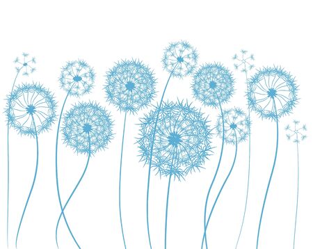 Decorative flower dandelionのイラスト素材