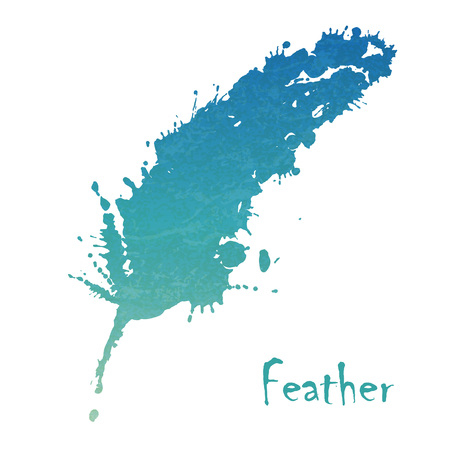 Watercolor feather backgroundのイラスト素材