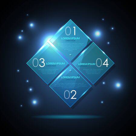 Web site technologe geometric glossy backgroundのイラスト素材