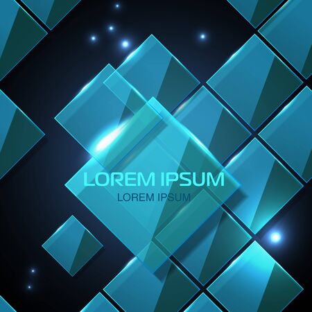 Web site technologe geometric glossy backgroundのイラスト素材