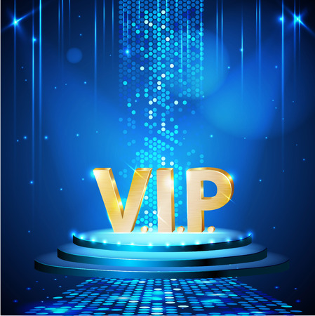 VIP Disco party poster. Disco background.のイラスト素材