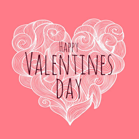 Valentines day decorative card. Valentine backgroundのイラスト素材