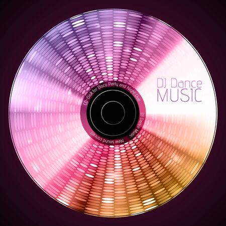 Disco abstract background. Record or diskのイラスト素材