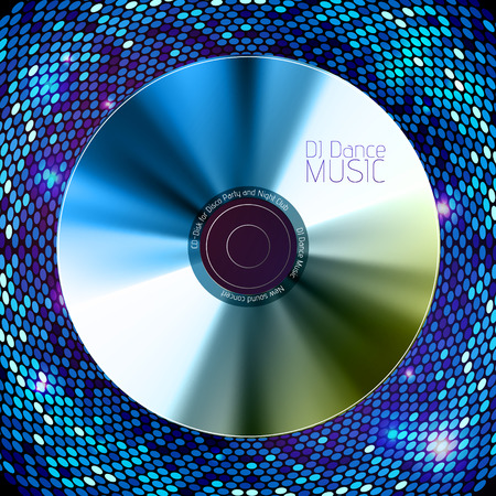 Disco abstract background. Record or diskのイラスト素材