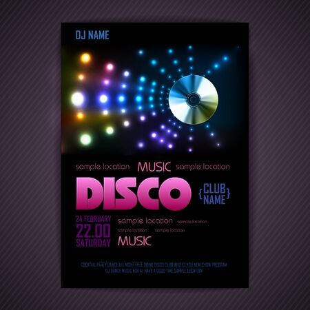 Disco background. Disco posterのイラスト素材