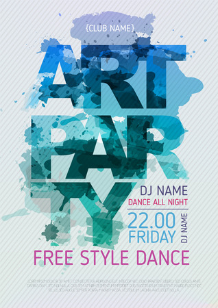 Art party posterのイラスト素材