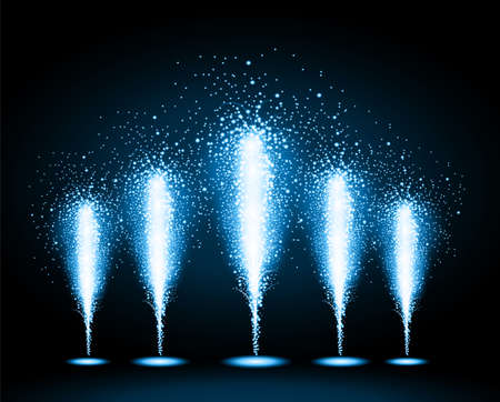 Holiday firework illustration.のイラスト素材