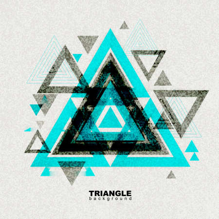 Abstract hipster poligon triangle background. Triangle pattern background.のイラスト素材