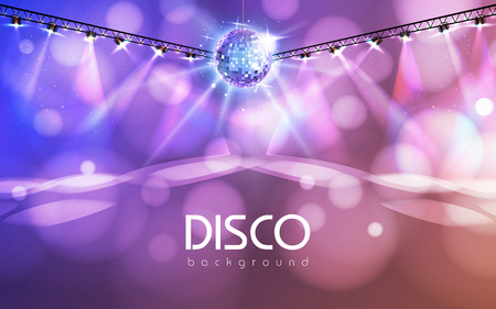 Disco abstract background Vector illustration.のイラスト素材