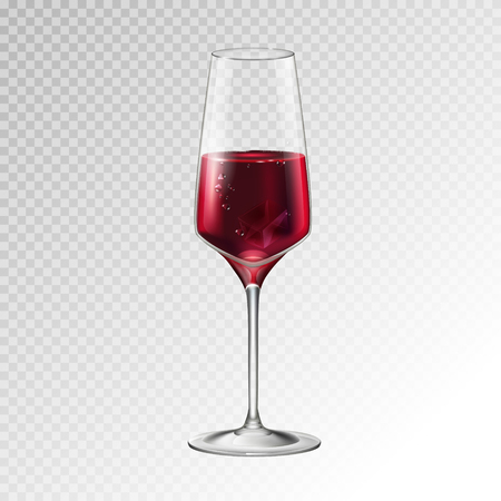 wine glass isolated on transparent backgroundのイラスト素材