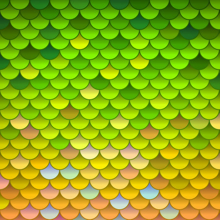 Colorful holographic Mermaid scales disco abstract background texture. Vetor illustrationのイラスト素材