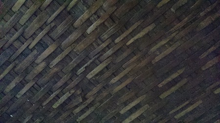 The basketwork of Thai-wisdom  made the particularities  surface.の写真素材