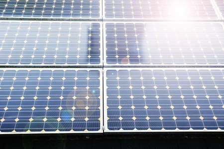 Texture of photovoltaic panels solar panel background, Alternative energy concept,Clean energy,Green...